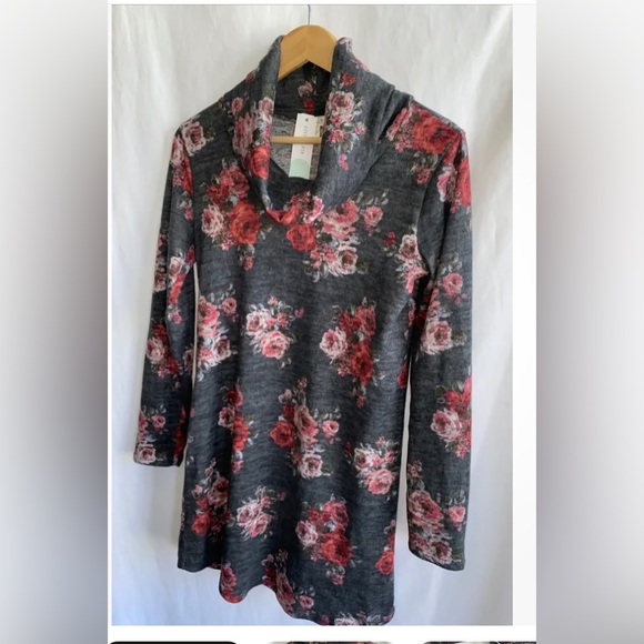 NWT STITCH FIX NINE BRITTON MARBY COWL NECK HACCI KNIT DRESS IN SIZE LARGE - Picture 4 of 7